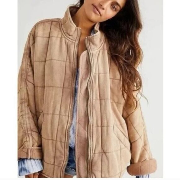 Free People Distressed Dolman Quilted Knit. Size XS. - Picture 2 of 7